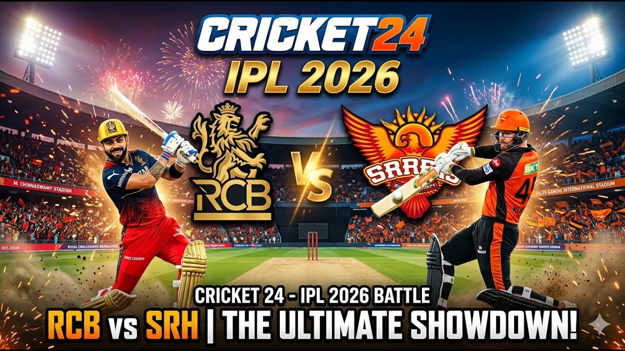 IPL 2026: MATCH 1 🏏 RCB vs SRH LIVE | Cricket 24 🎮 Virat vs Cummins | High Voltage ⚡
