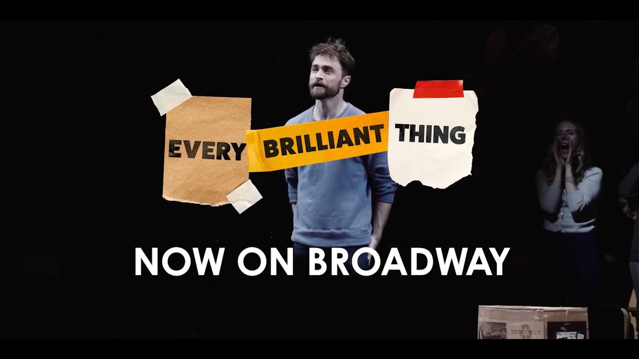 FIRST PREVIEW | DANIEL RADCLIFFE IN EVERY BRILLIANT THING ON BROADWAY