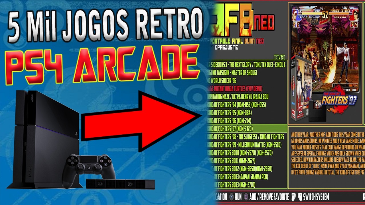 Retro Arcade 5 mil jogos retro para PS4