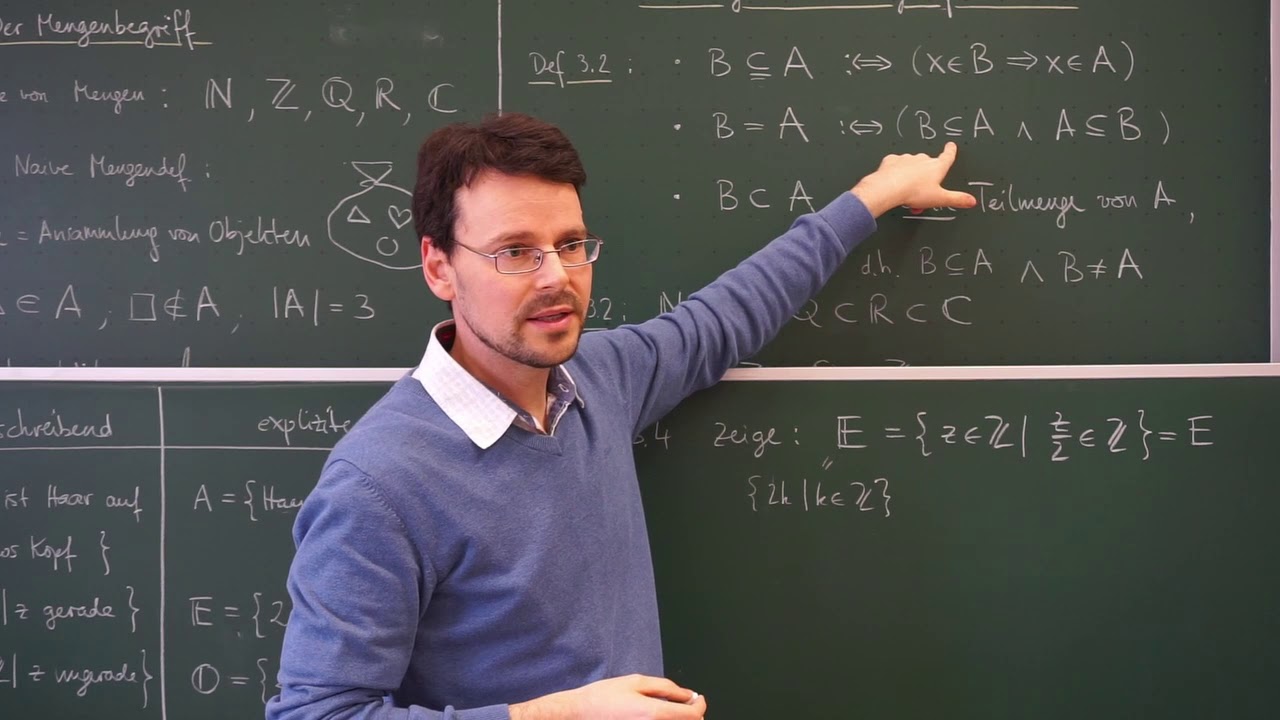 MathePlus / Video 3.2: Teilmengen und Mengengleichheit