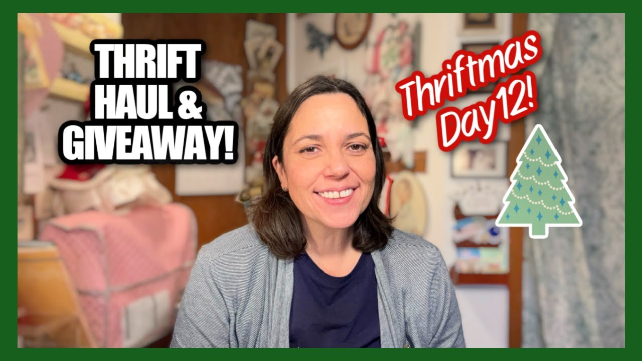 I'VE NEVER FOUND ONE OF THESE! THRIFT & GOODWILL HAUL! & THRIFTMAS GIVEAWAY Day 12!