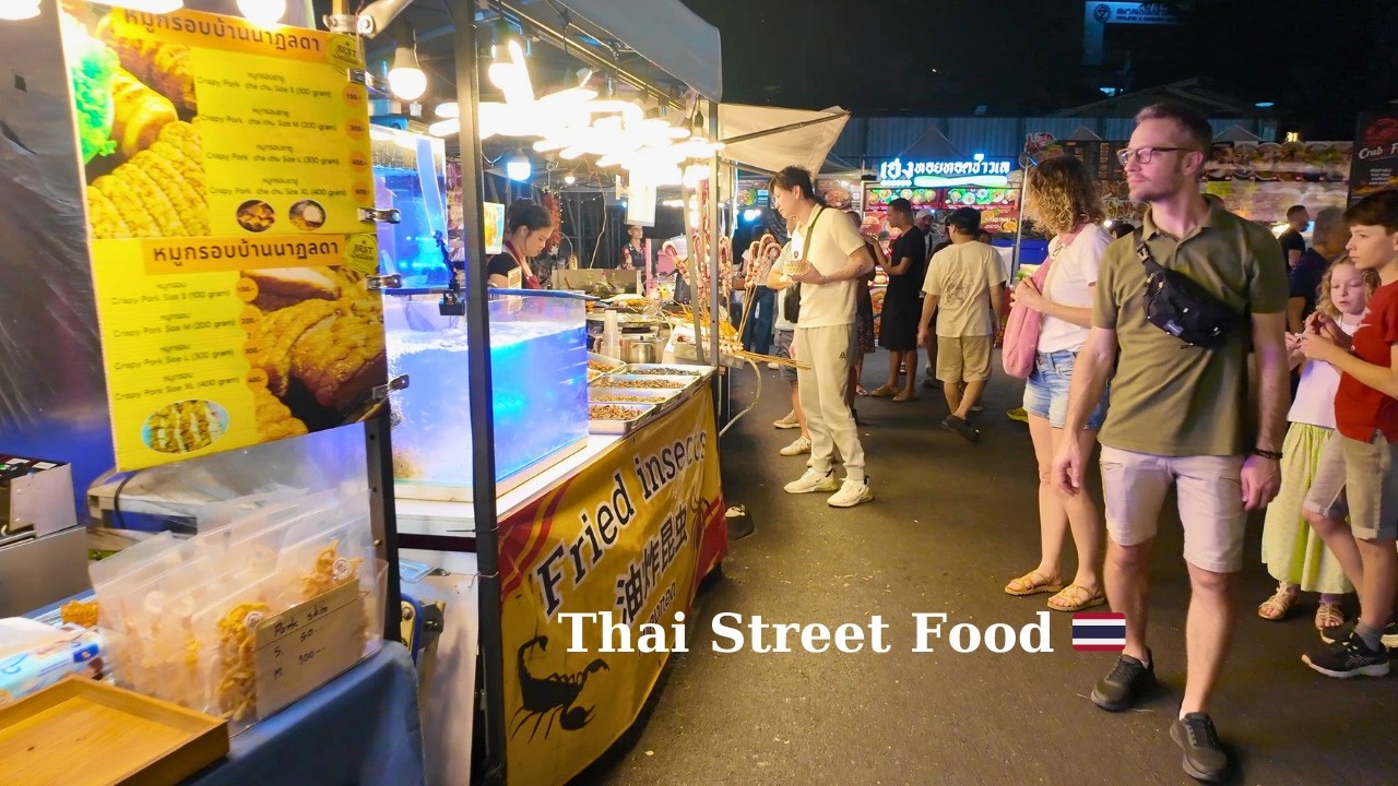 Thailand Street Food Walk Tour 🇹🇭 | SW1 Market Bangkok – Real Sounds, No Talking (4K)