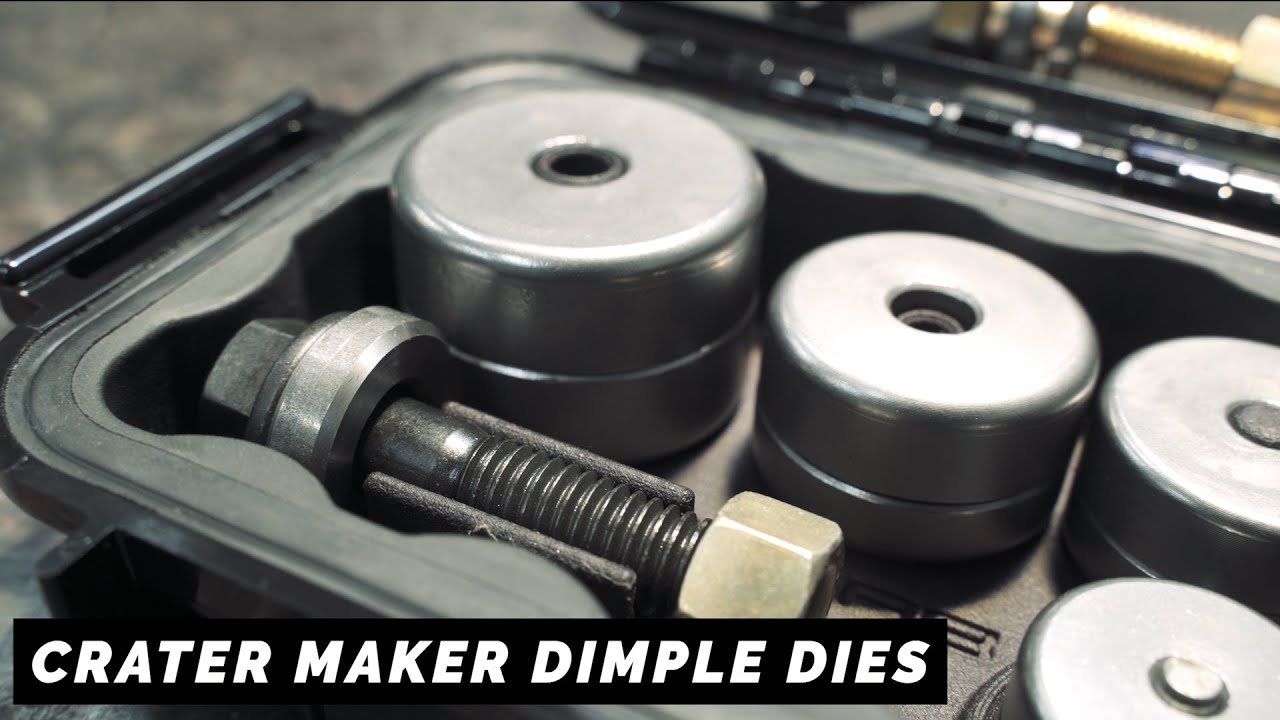 Демонстрация штампа Crater Maker Dimple Die