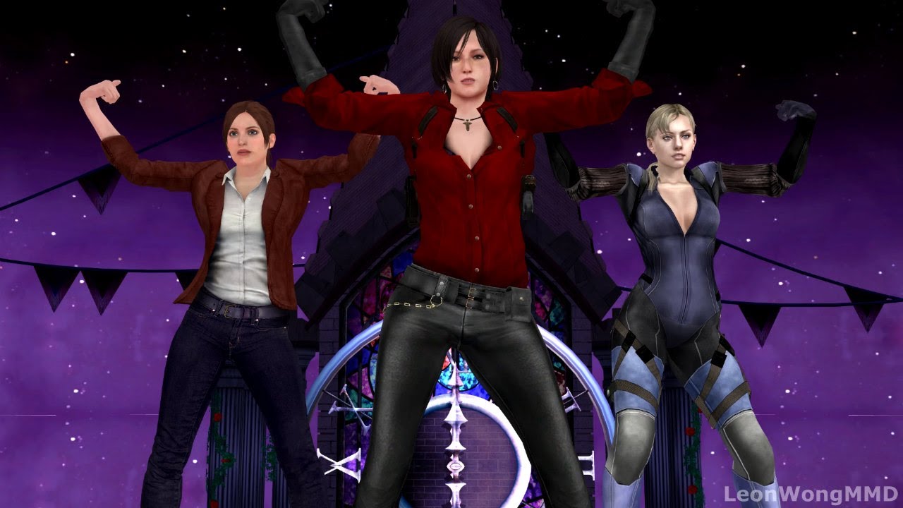 [MMD] LE SSERAFIM UNFORGIVEN - Ada Wong, Claire Redfield, Jill Valentine kpop dance Resident Evil