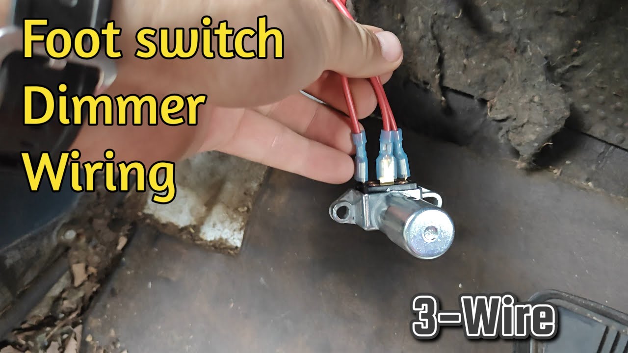 Wiring high beam / low beam foot switch dimmer.