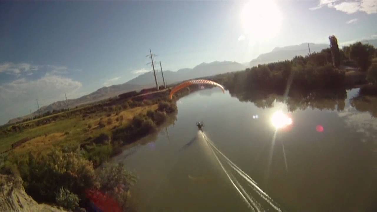 Extreme Paramotor Foot Drag!! World's Best Powered Paragliding Pilot Foot Drags River For 8 MILES!!