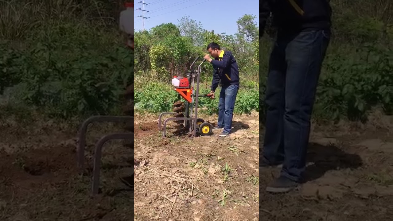 Post hole digger | wheel type | 72cc