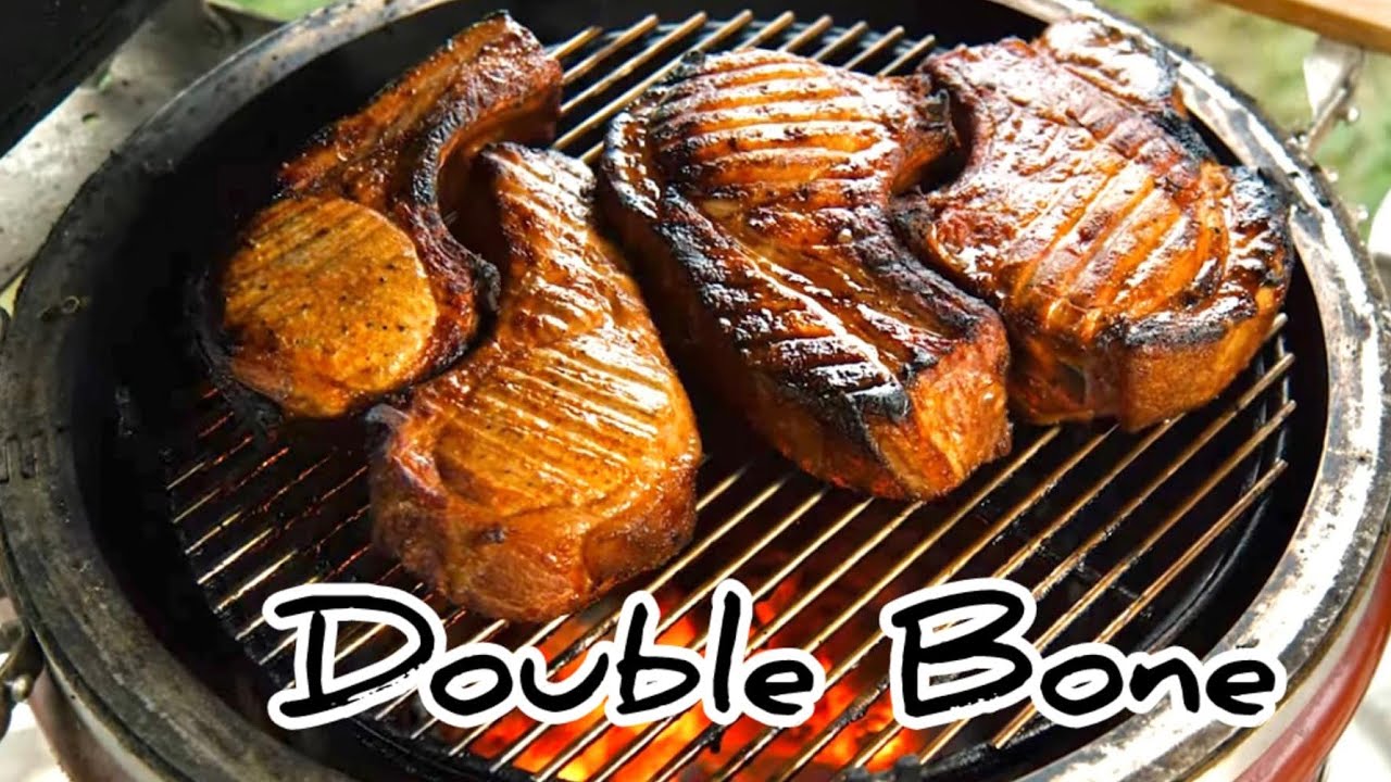 Η πιο ζουμερή χοιρινή μπριζόλα | Juicy double bone pork chop.