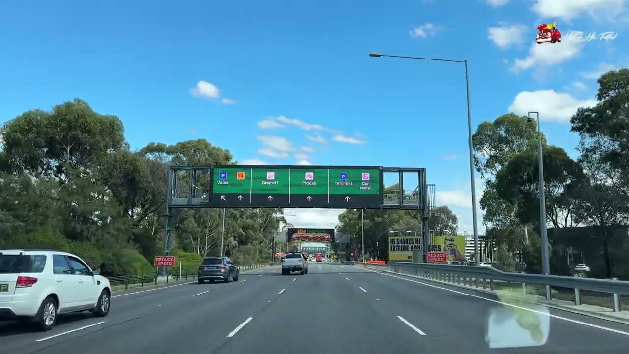 Drive to Melbourne Airport from City