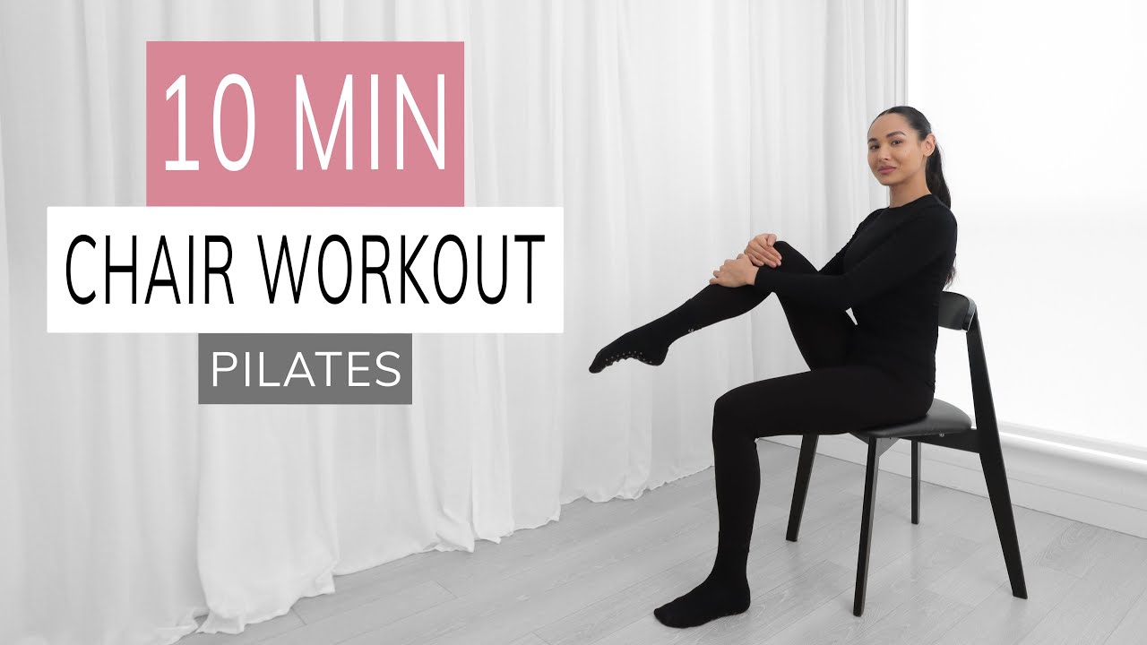 CHAIR PILATES WORKOUT | beginners friendly | no talking