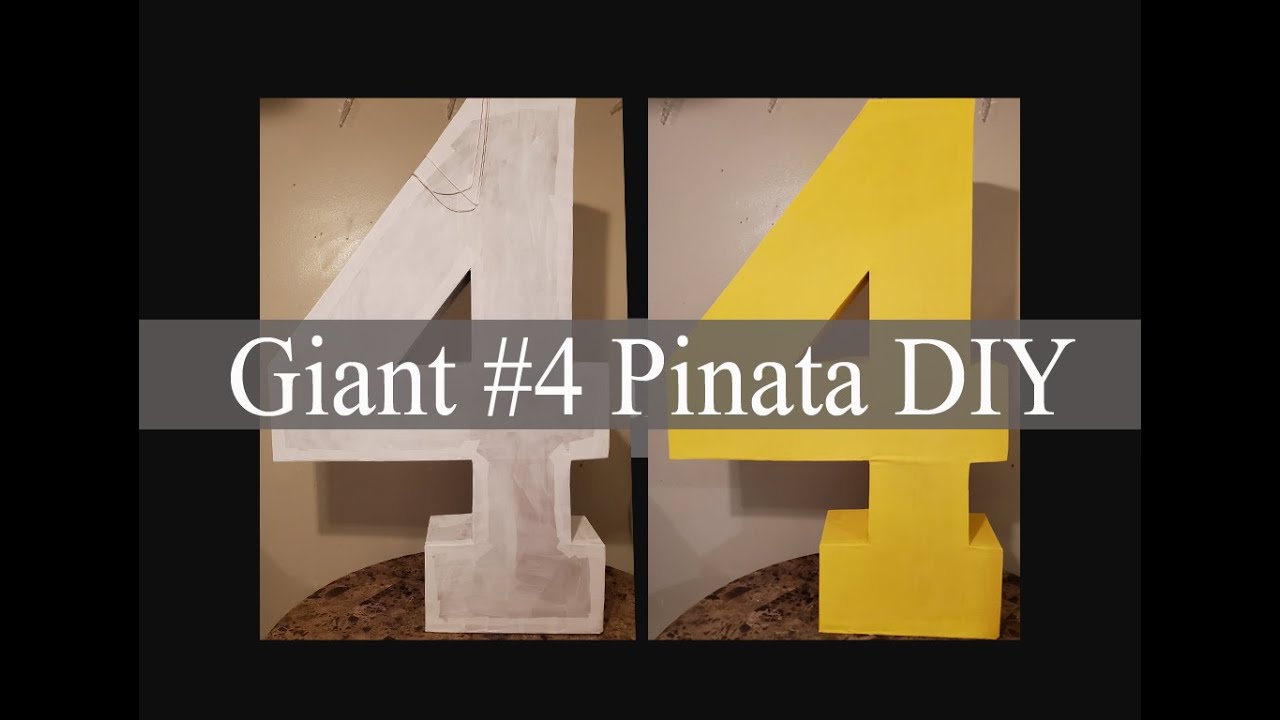 Pinata - 4 Pinata - How to make a pinata - #4 - #4 Pinata - Pinata DIY - Piñata DIY