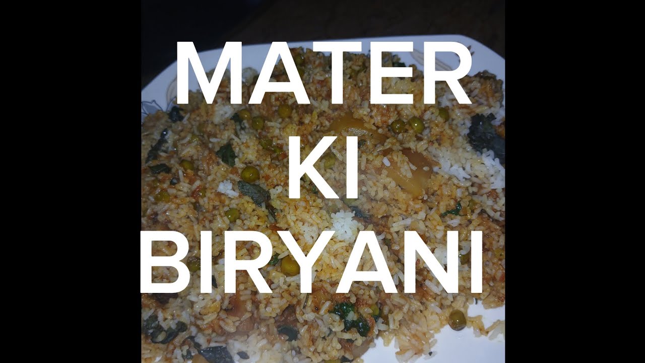 Mater ki biryani recipes #materbiryani #cooking 1k subscribe youtube channel unfreezemyaccount 