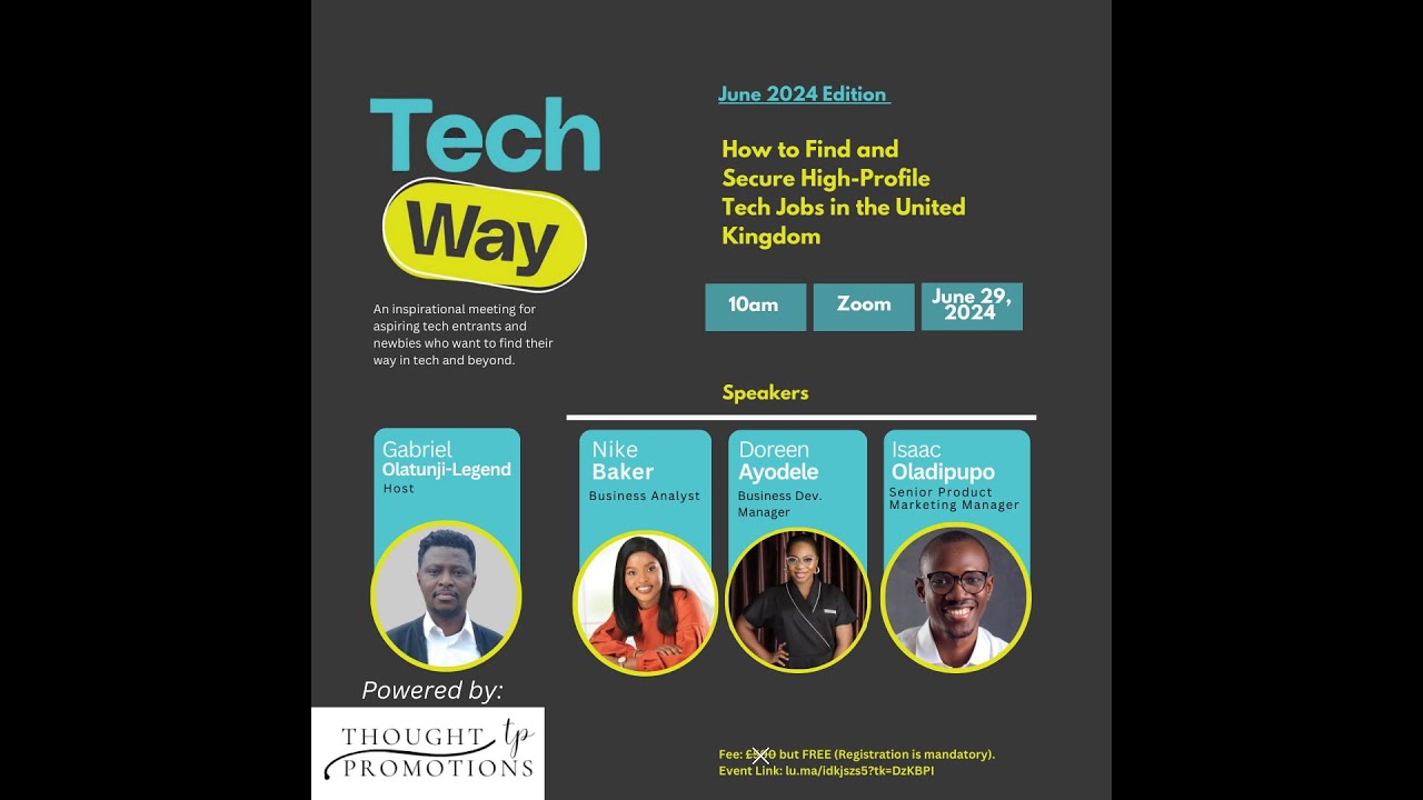 How to Find and Secure High-Profile Tech Jobs in the UK - Full Event | Tech Way June 2024
