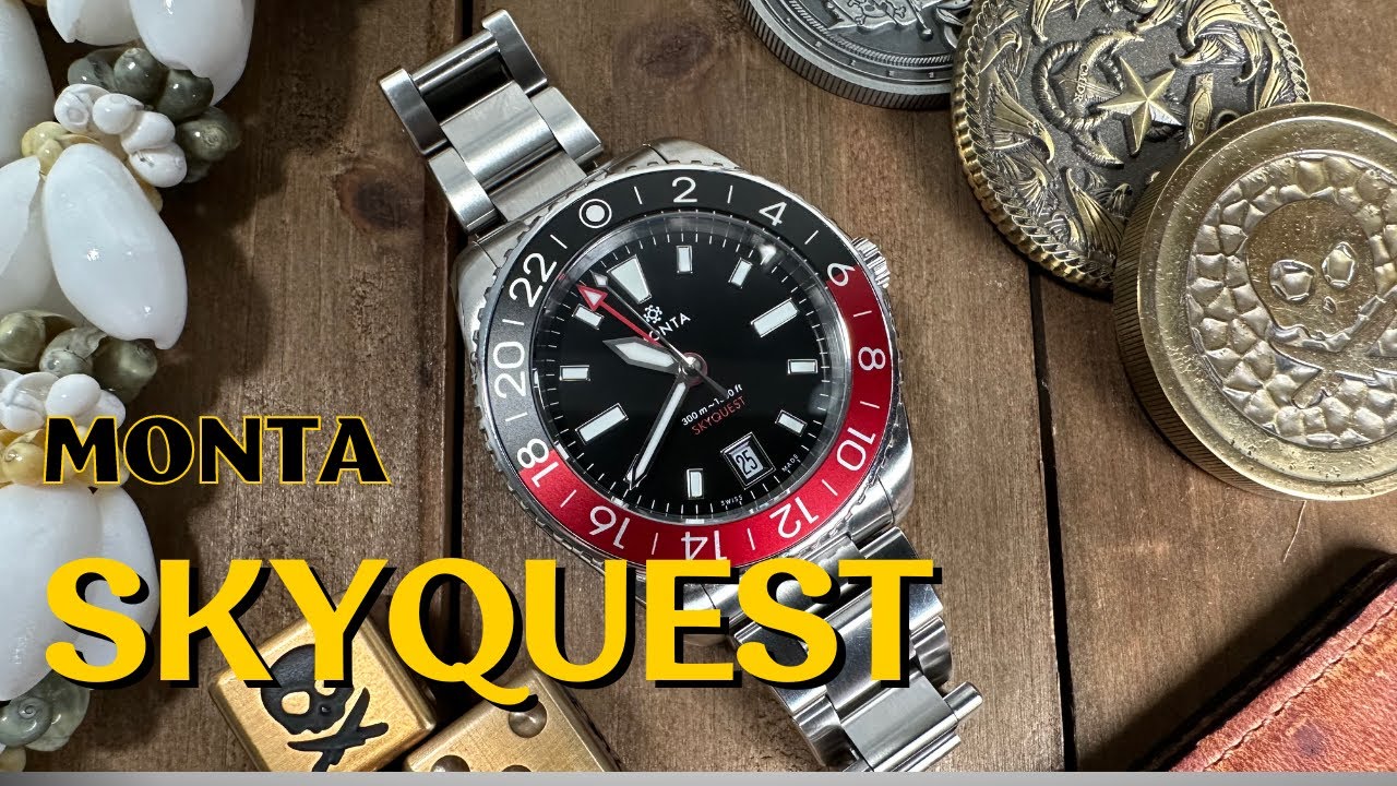 Who needs a GMT master when you can have great quality for less! Buy this Monta Skyquest GMT watch!
