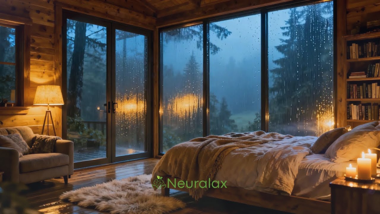 Soothing Music &bull; Calming Stormy Rain for Emotional Stability | Neuralax