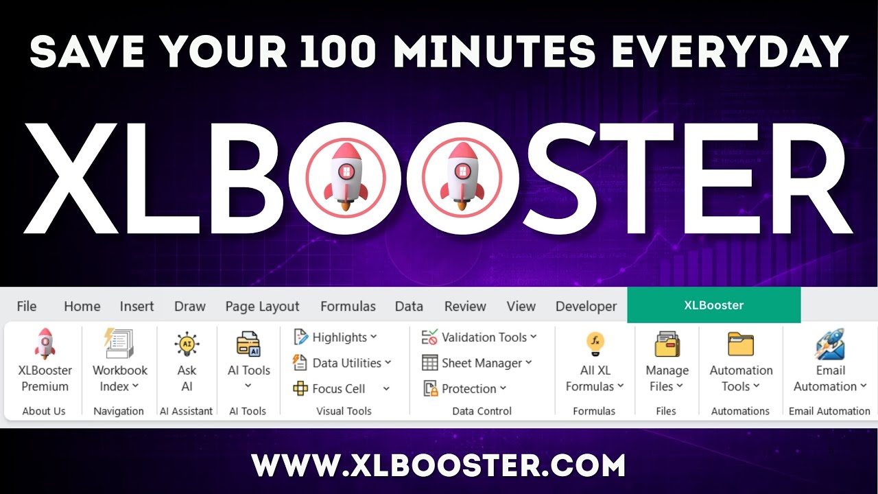 XLBooster - Excel SuperTool to Save 100 Minutes Every Day