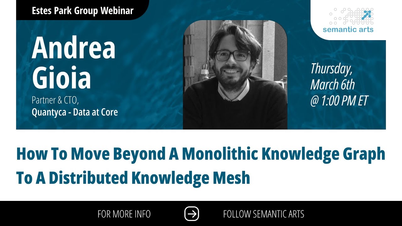 How to Move Beyond a Monolithic Knowledge Graph to a Distributed Knowledge Mesh with Andrea Gioia