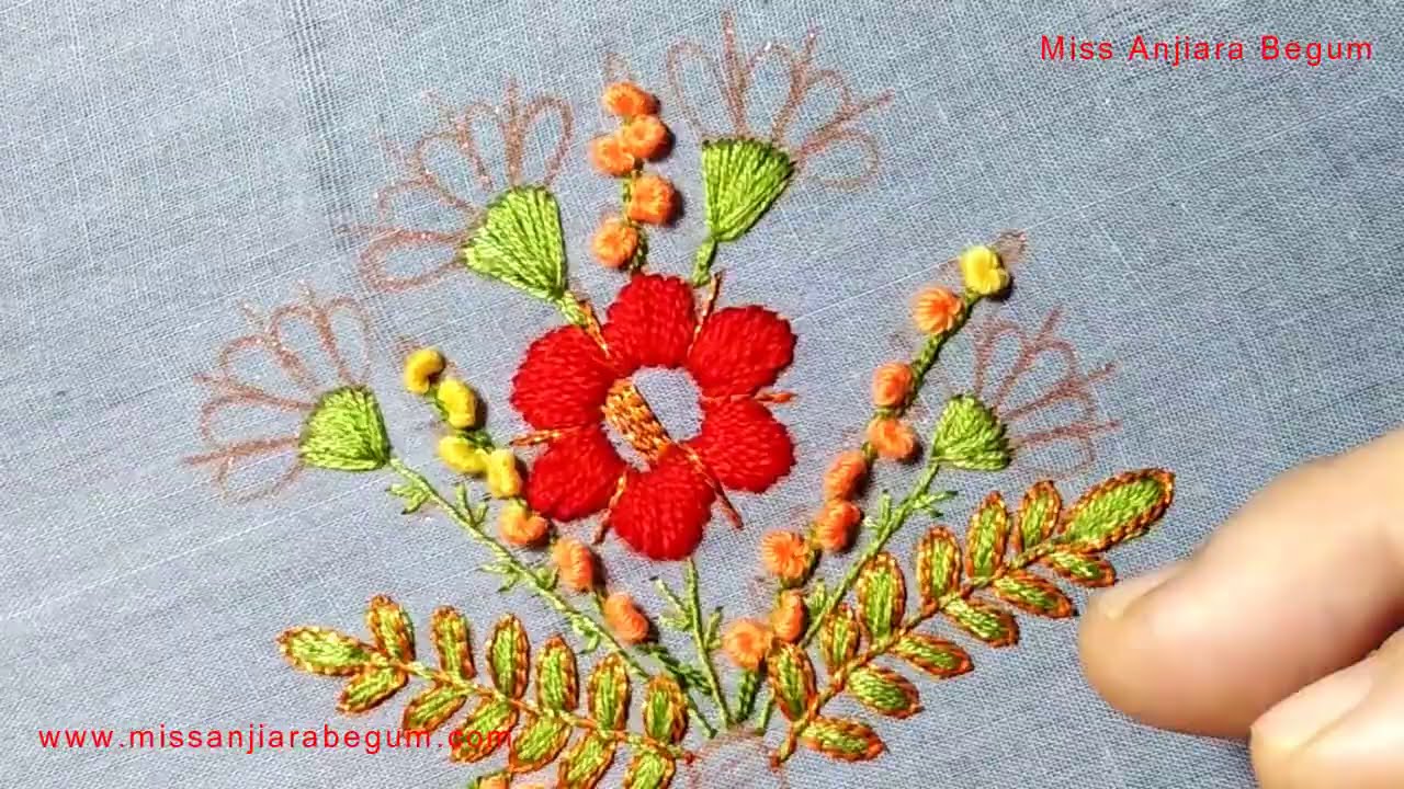 Different Colored Hand embroidery, Embroidery for all, Exclusive Embroidery Project by Anjiara-204