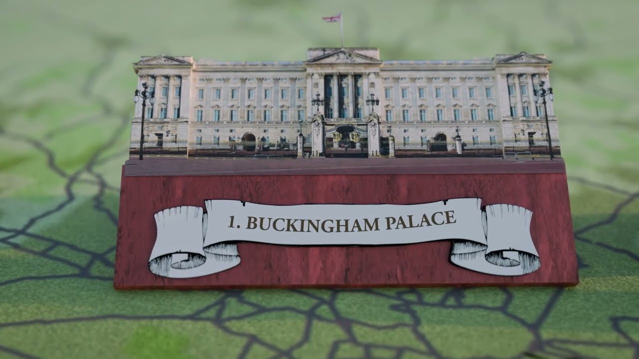Royal Residences: A Map of Britain | 3D Maps & Documentary Graphics
