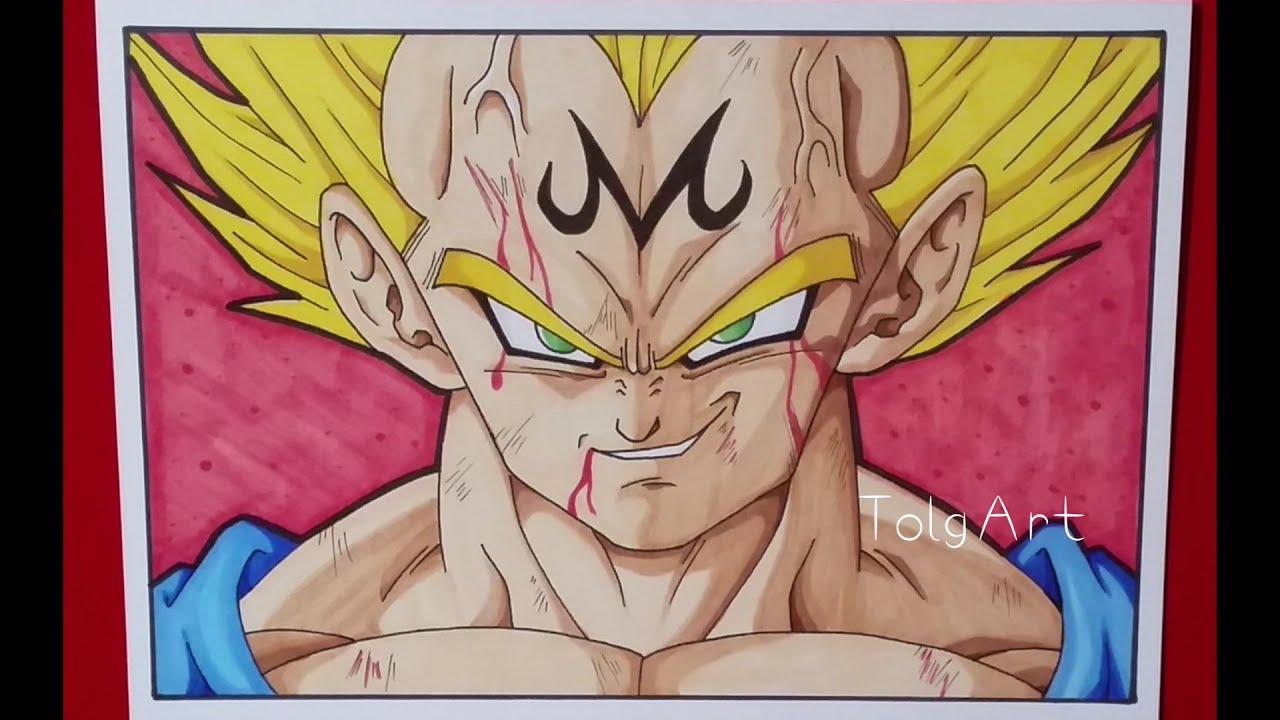 Drawing Majin Vegeta | Dragonball Z | TolgArt