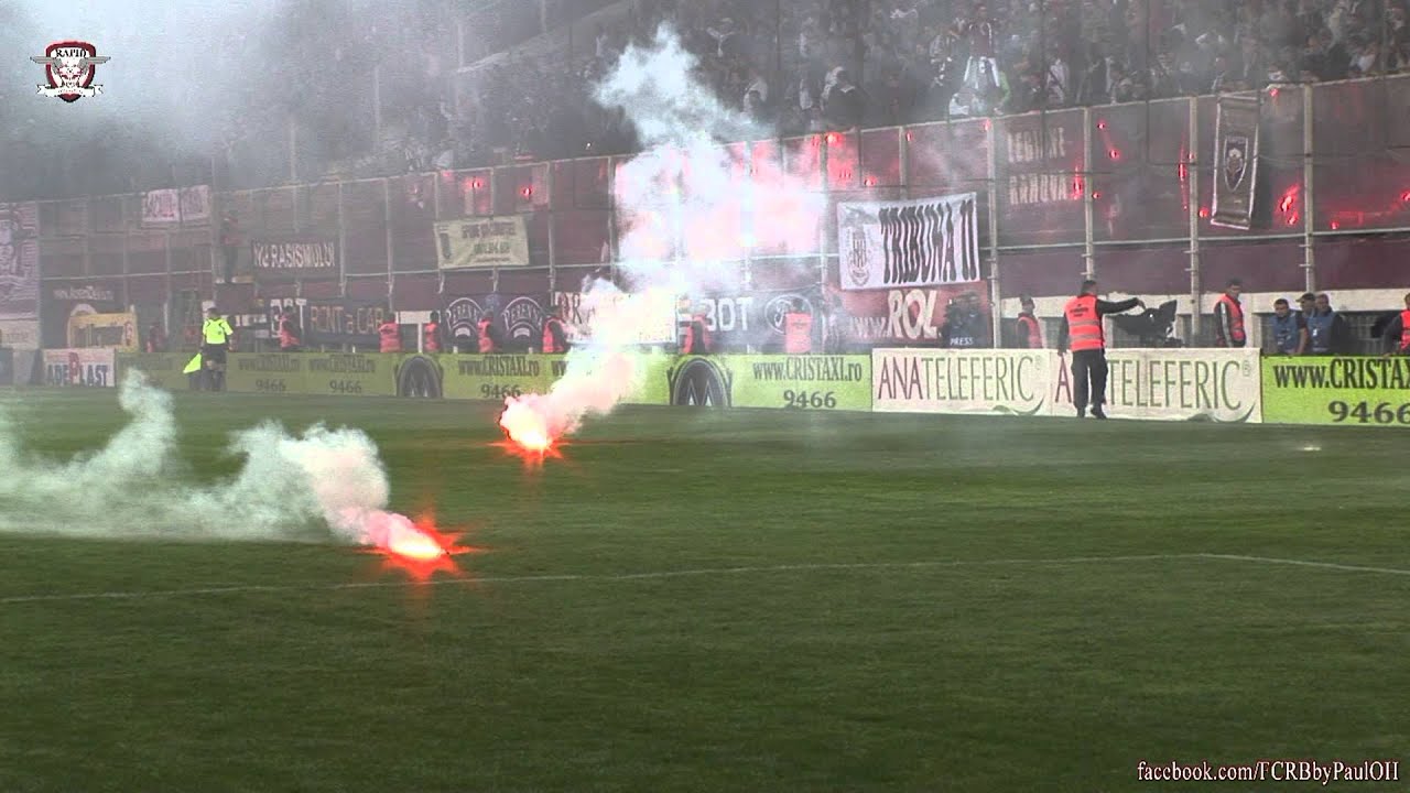 Ultras Rapid pyroshows @ Rapid - Steaua (1-1) 14.04.2013