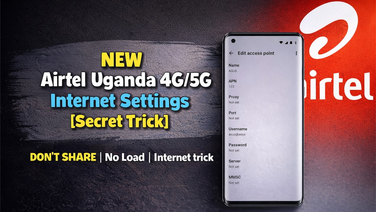 Настройки APN Airtel Uganda [🇺🇬] для более быстрого интернета 4G и 5G