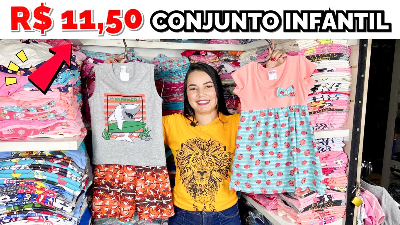 Roupa Infantil Barata ATACADO | Não precisa comprar caixa fechada