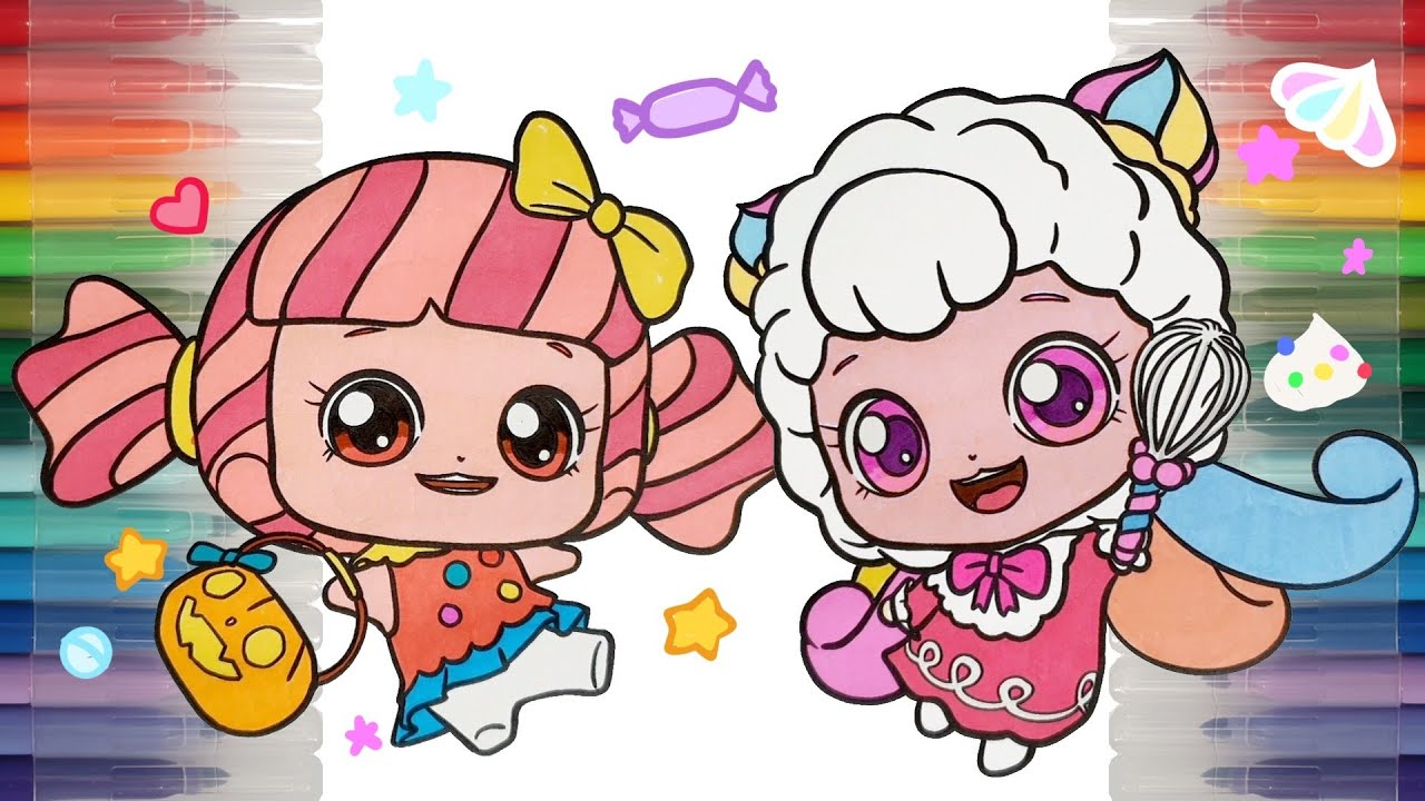 🥚색칠놀이🍬새콤달콤 캐치티니핑 머랭사탕 머랭핑 캔디핑 색칠하기 모아보기 모음🎨 Catch teenieping MERINGUEPING&CANDYPING coloring 색칠공부