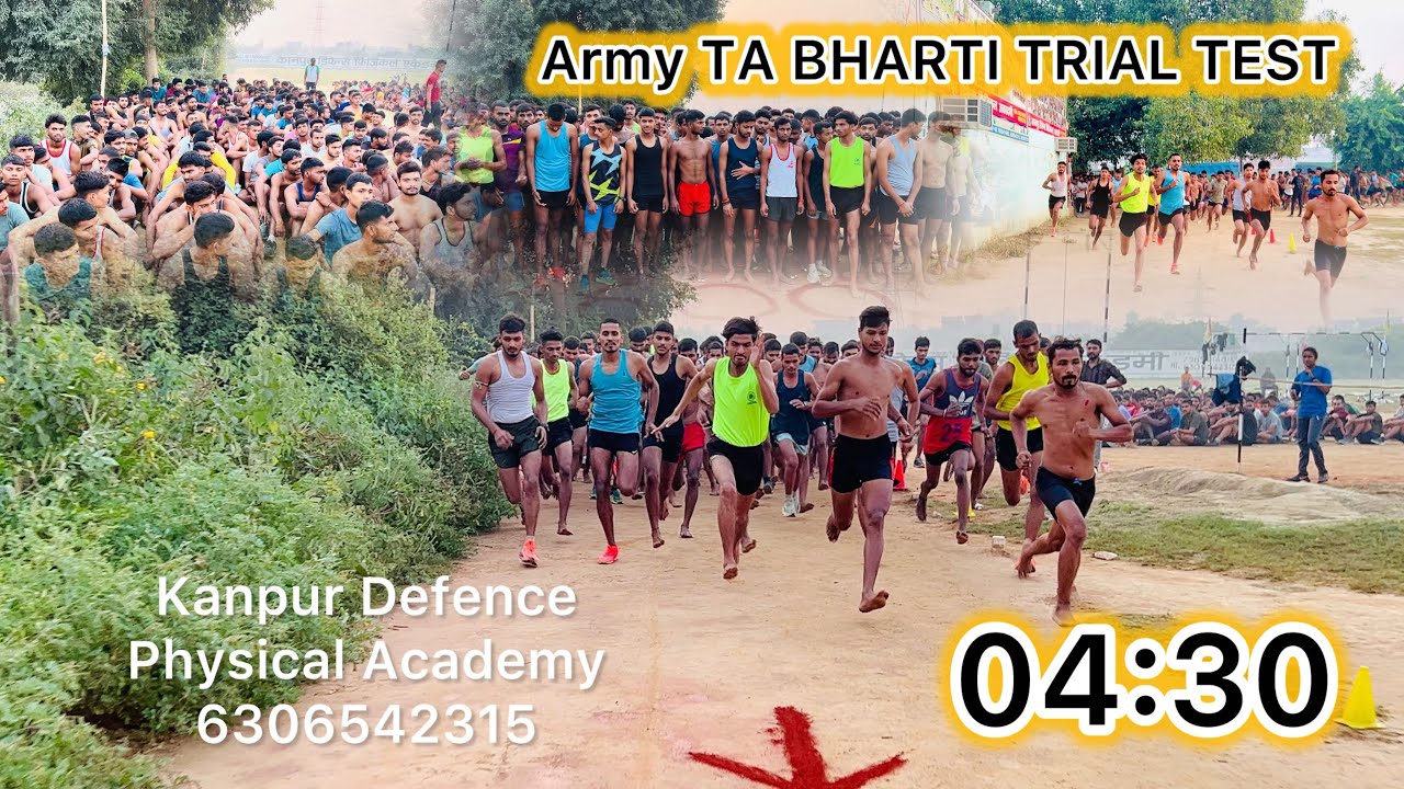 TA RALLY BHARTI 1600 METER TRIAL Test 04:30!! TA Army Bharti 1600 Meter Running Video !!6306542315