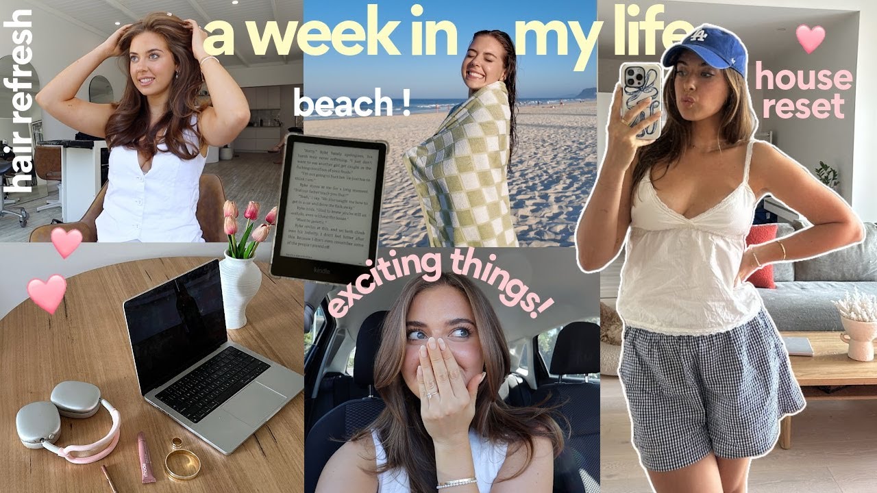 spend a week with me! all the updates, wedding dresses (!!), beach trips & friends