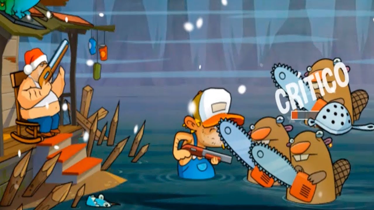 el vecino paco - swamp attack - campa&ntilde;as parte 5 - hack gameplay