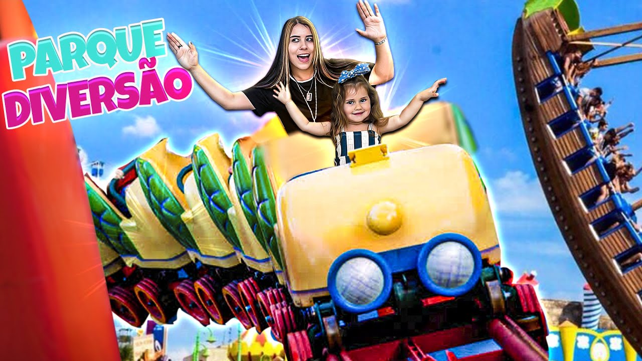 BRINCANDO NO PARQUE DE DIVERSÃO POR 1 DIA COM MINHA IRMÃZINHA!