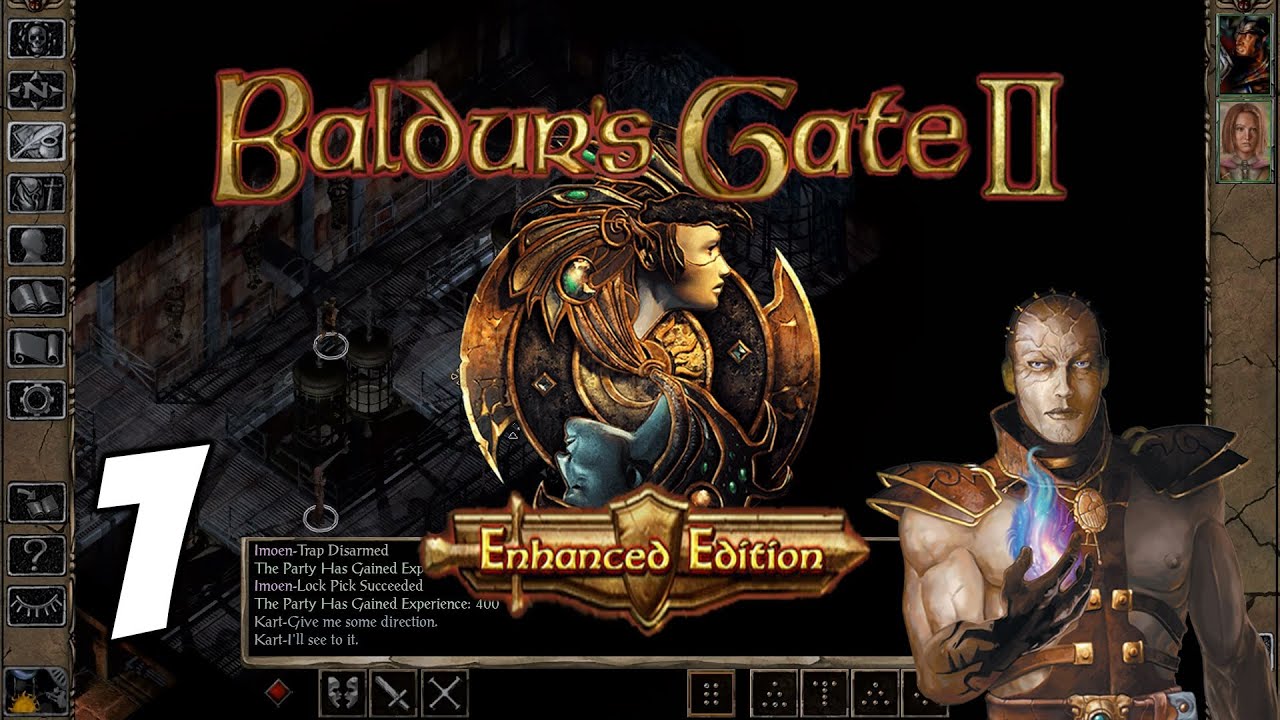 Let's Play Baldur's Gate II: Enhanced Edition [Part 1] - The Great Escape -  Gameplay Walkthrough