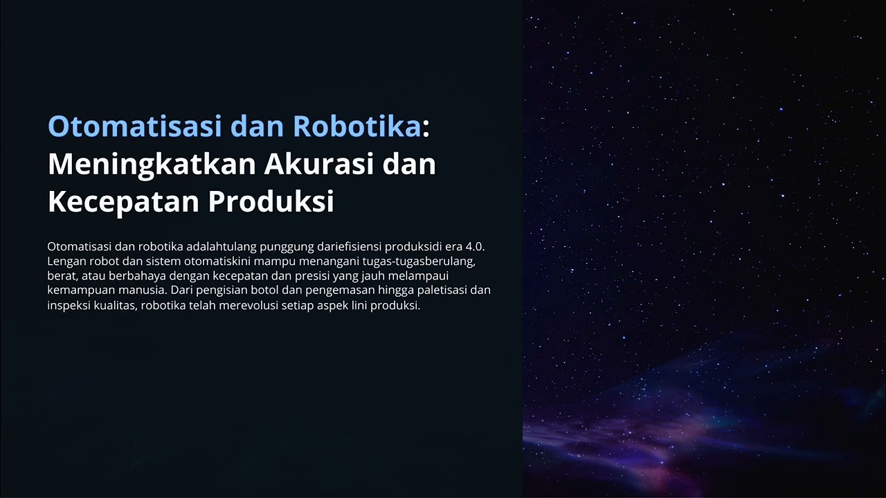 teknologi 4.0 dalam pabrik pengolahan minuman (beverage). RAKEL ( 2411050 )