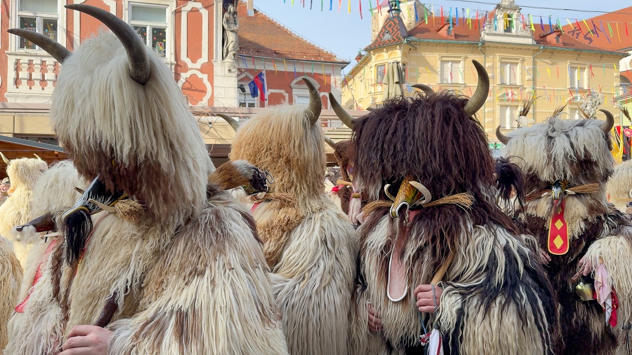 Kurentovanje in Ptuj, Slowenien