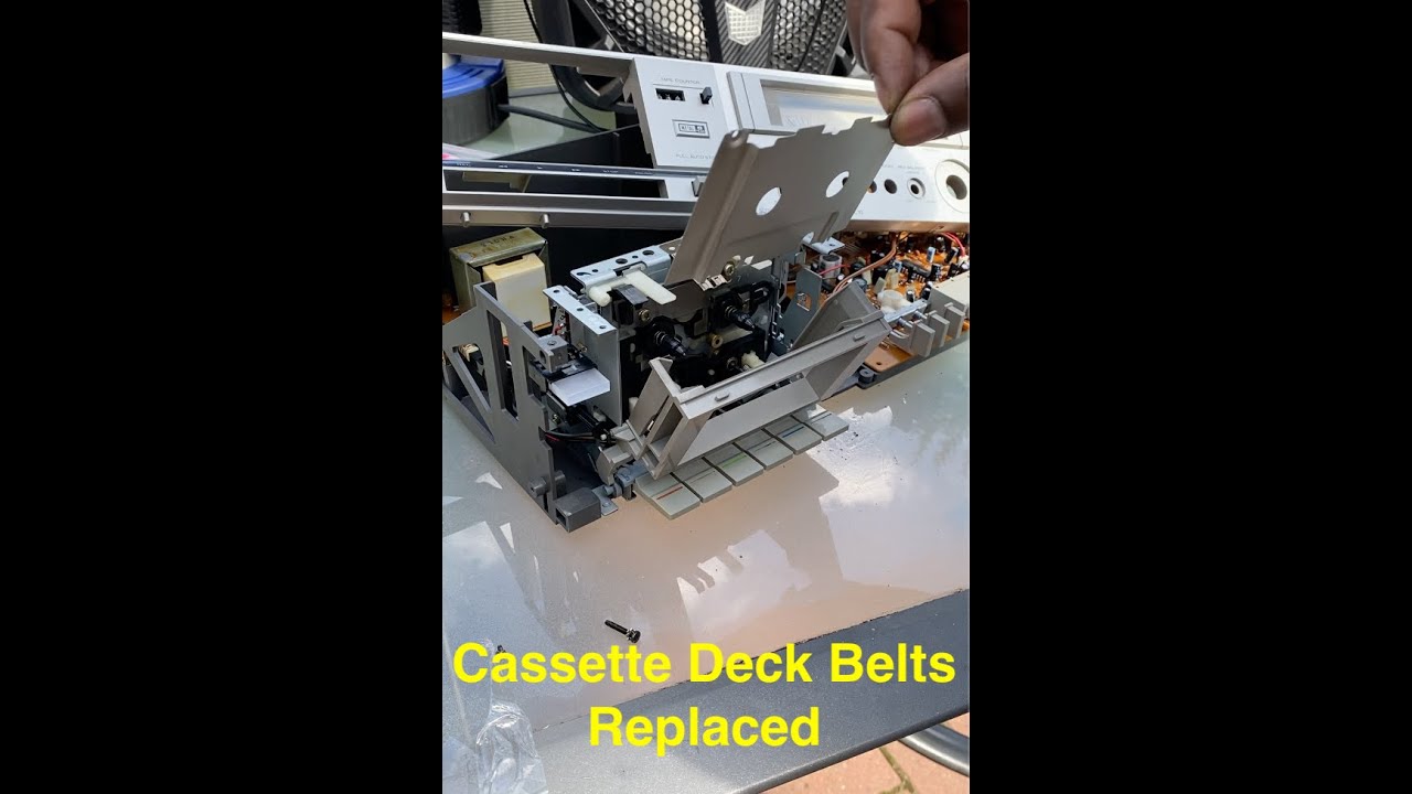 Vintage Hitachi D E10 Stereo Cassette Tape Deck Drive Belts Replaced