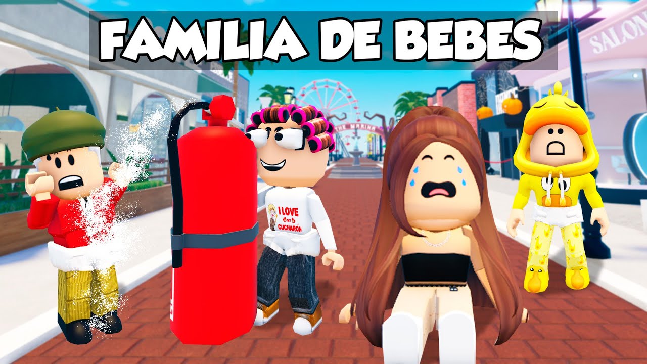 La FAMILIA LOCA se CONVIERTE en BEBÉS en ROBLOX 👶🏻🍼