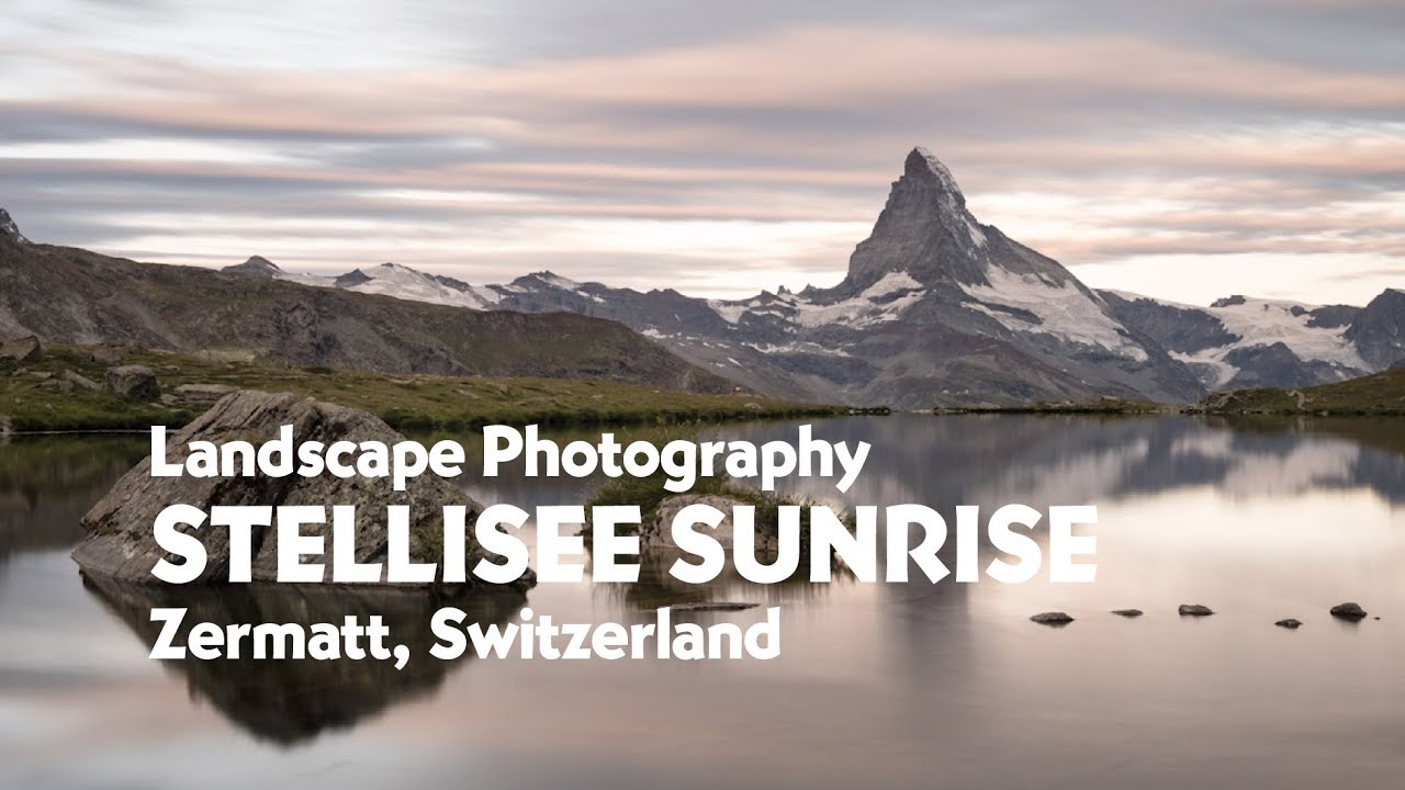 Stellisee sunrise. Landscape photography in Zermatt, Switzerland