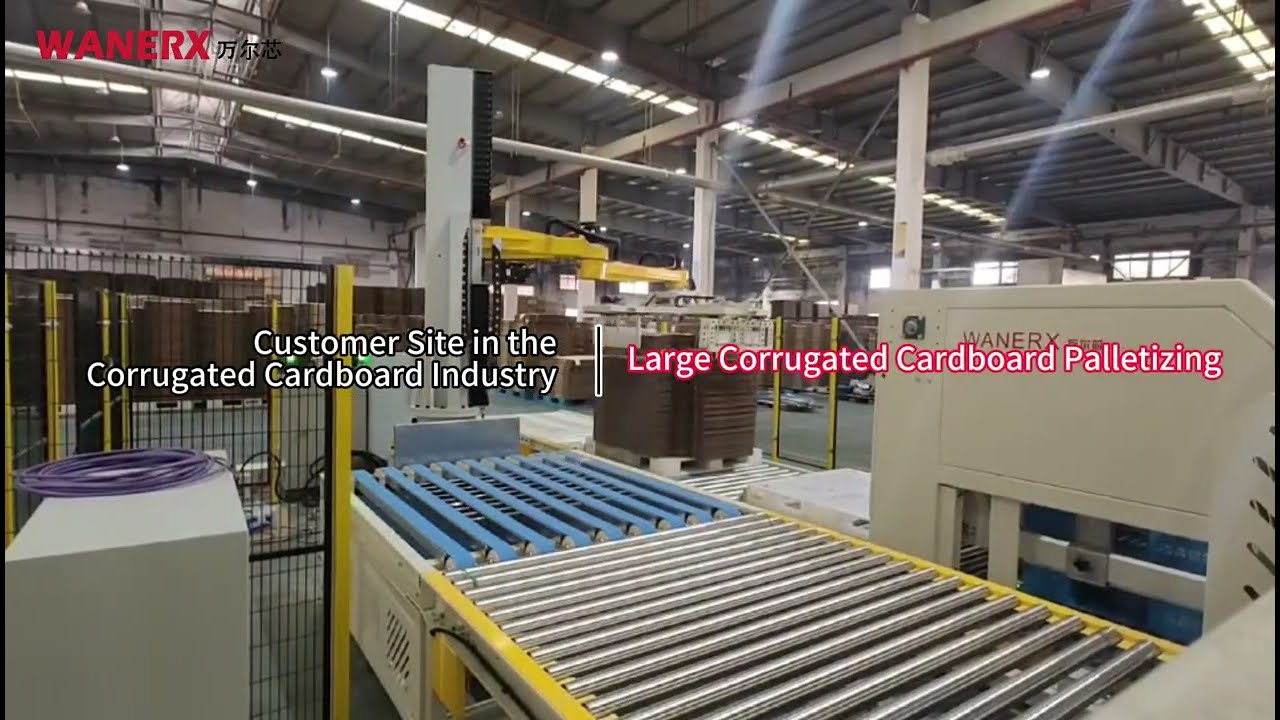 Precise Corrugated Cardboard Palletizing – Automated Stacking Solution