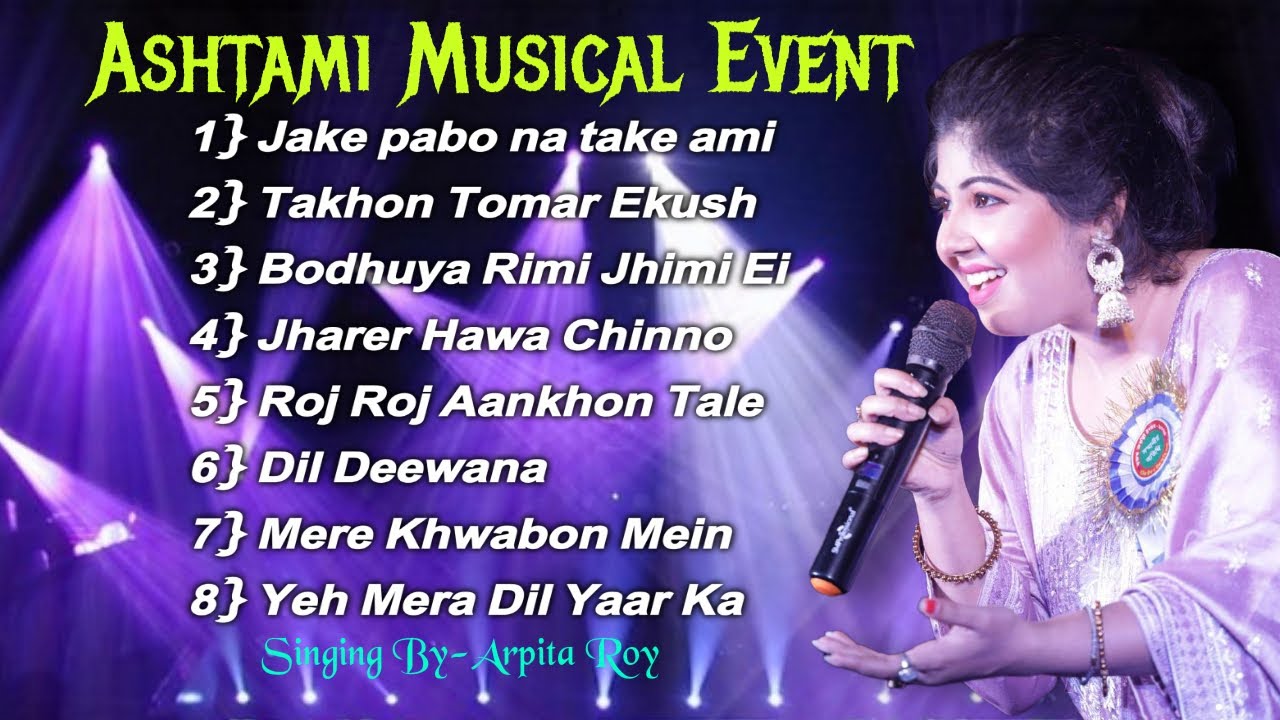 Arpita Roy Live Singing | Ashtami Musical Event | Lata Mangeshkar | Music Bad Boys