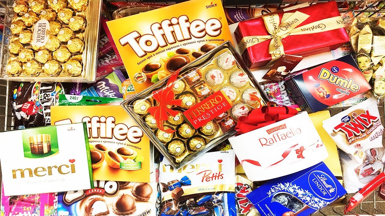 A Lot Of Candy 2018 NEW #7 ASMR / Много конфет АСМР Toffifee Merci
