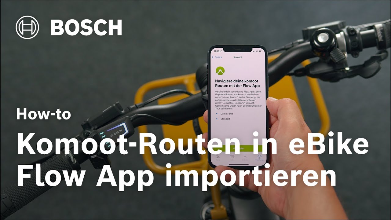 How-to | So importierst du Routen von komoot in die eBike Flow App | Bosch eBike Systems