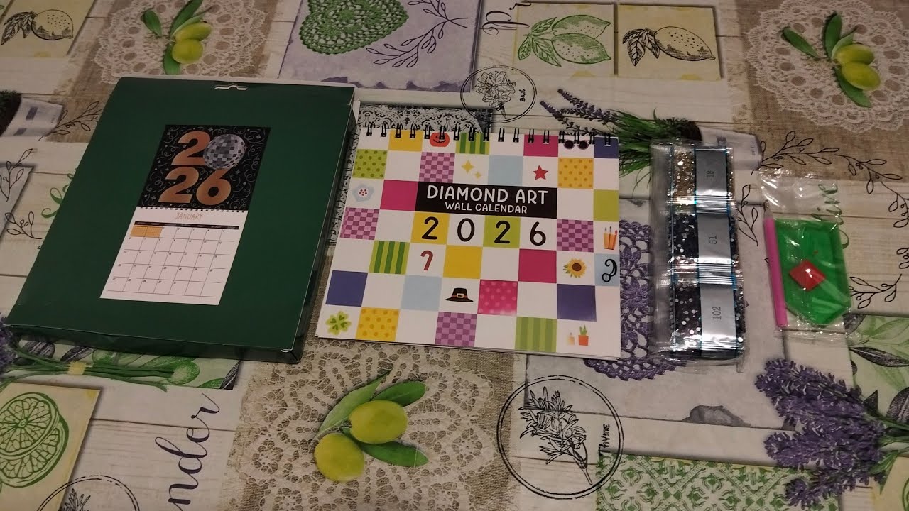 Calendario 2026 Diamond Painting - #paintsomeway #diamondpainting #calendar 