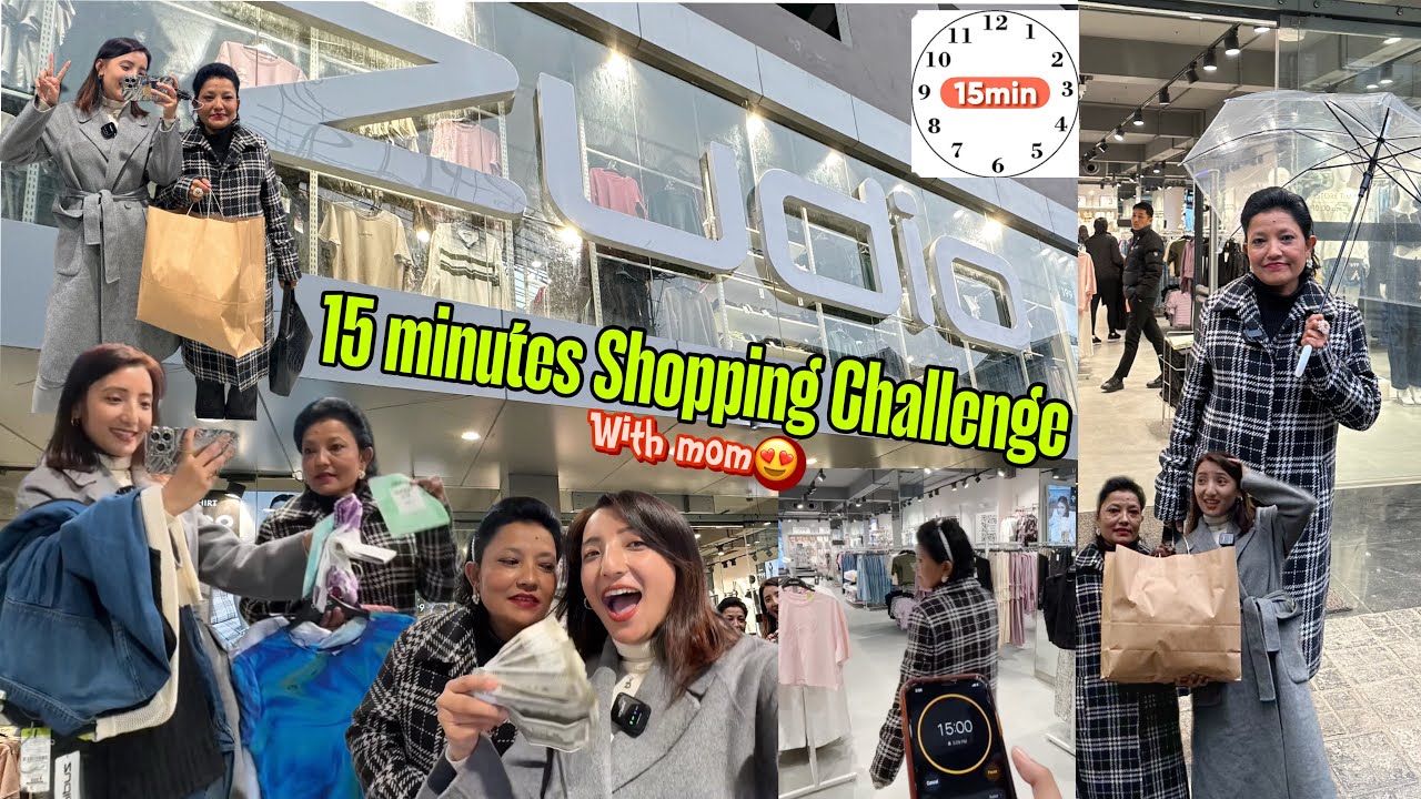 15minutes Shopping Challenge with mom in Zudio😱😓So unexpected🤭Challenge Video❤️Gangtok Sikkim❤️
