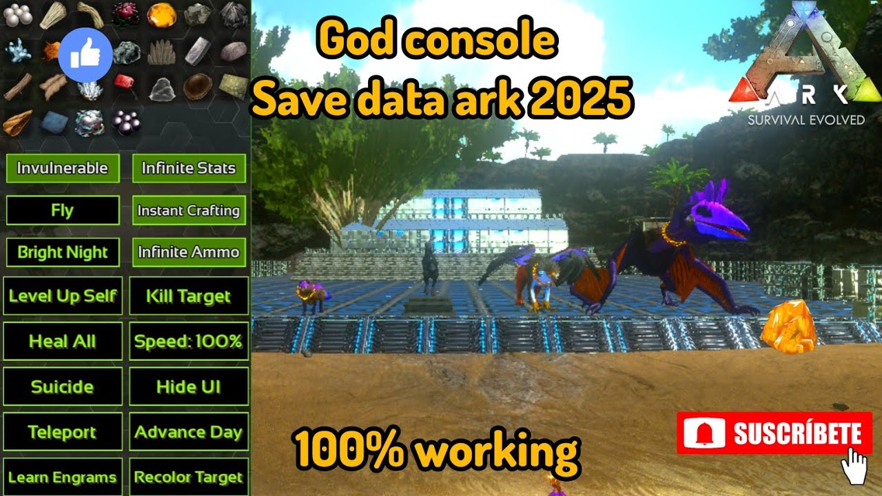 ARK MOBILE SAVE DATA || 🔥GOD CONSOLE📁 | CASUAL BRUTAL LVL | SUBSCRIBE  FOR MORE 🥰 BEST MOD OF ARK |