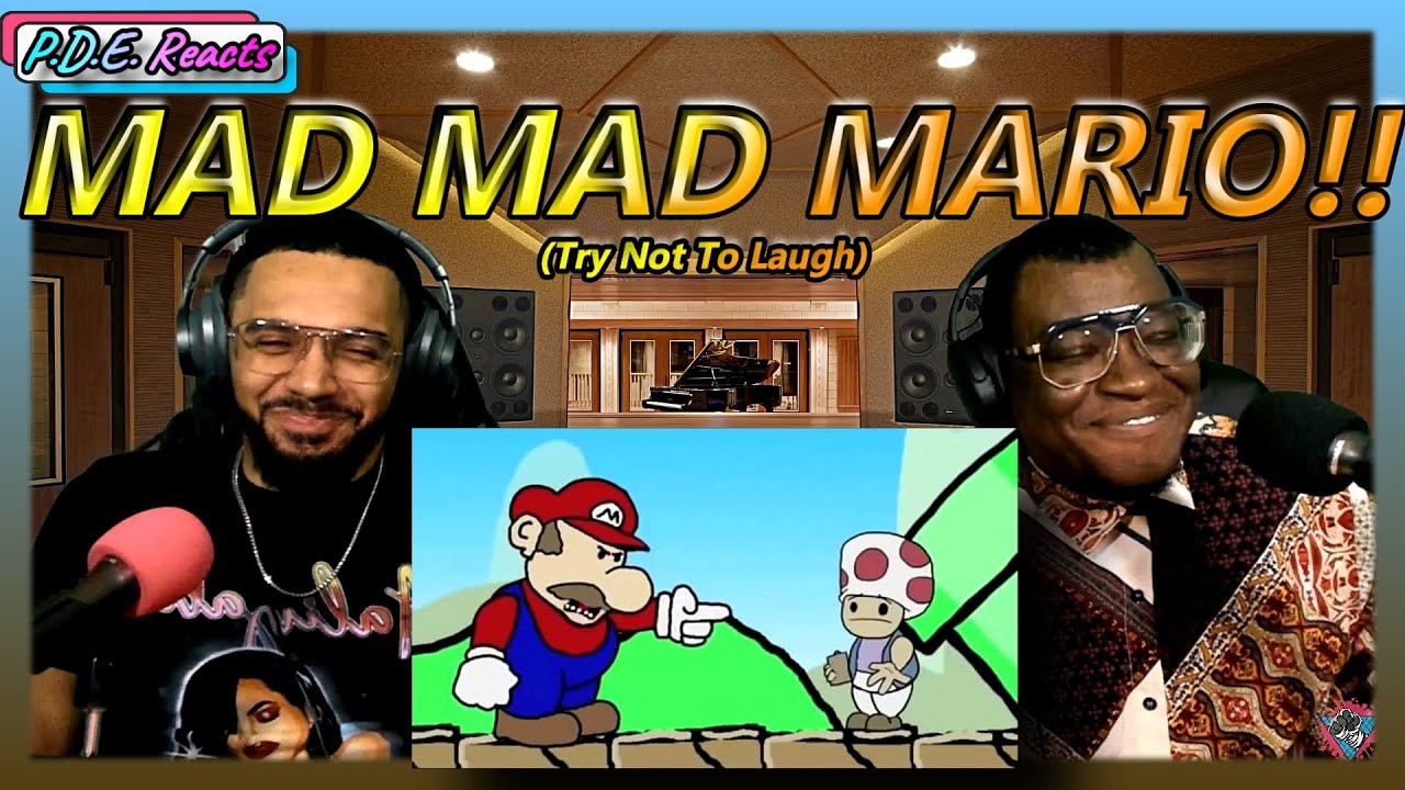 PDE Reacts | Mad Mad Mario 1-5 (Try Not To Laugh)
