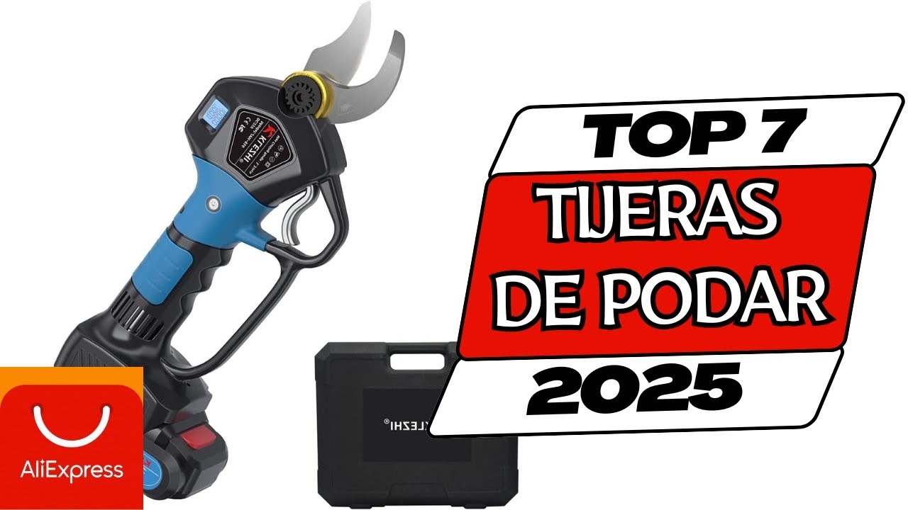 🥇Las 7 mejores TIJERAS de PODAR a BATERÍA Baratas | Mejor valoradas ALIEXPRESS⭐Calidad Precio 2025✅
