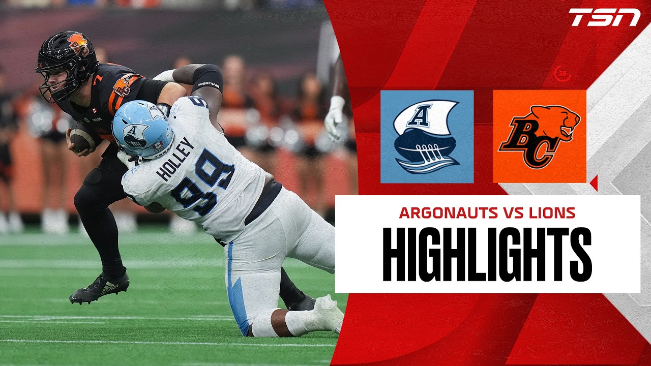 WEEK 8 | Toronto Argonauts vs. BC Lions | Full Highlights