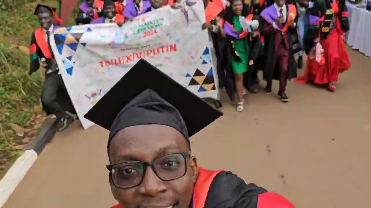 Makerere graduands on Procession #We have Made It
