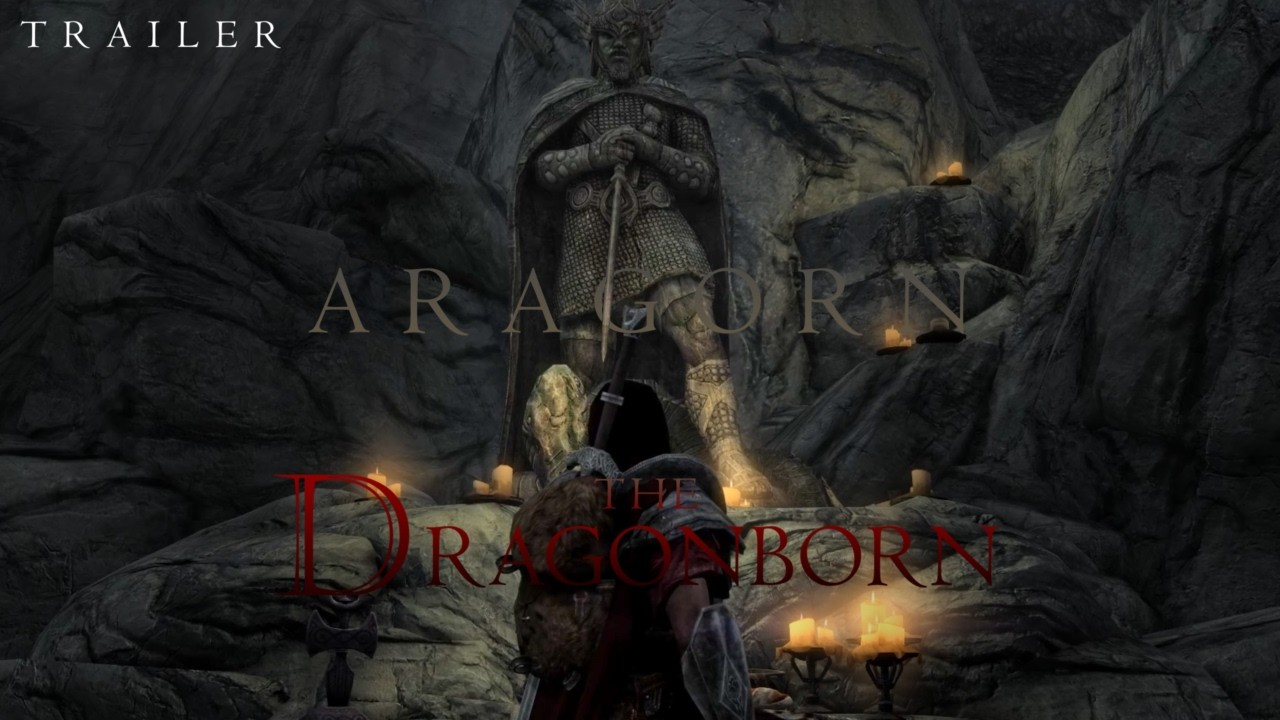Skyrim: Aragorn The Dragonborn - Cinematic Trailer